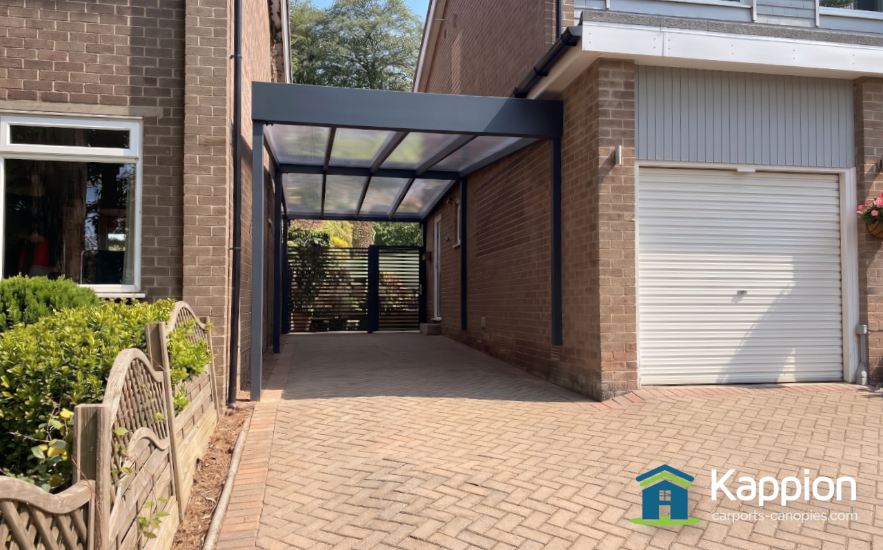 Transforming Outdoor Living in Sheffield: A Sleek Pitched Canopy Installation for John