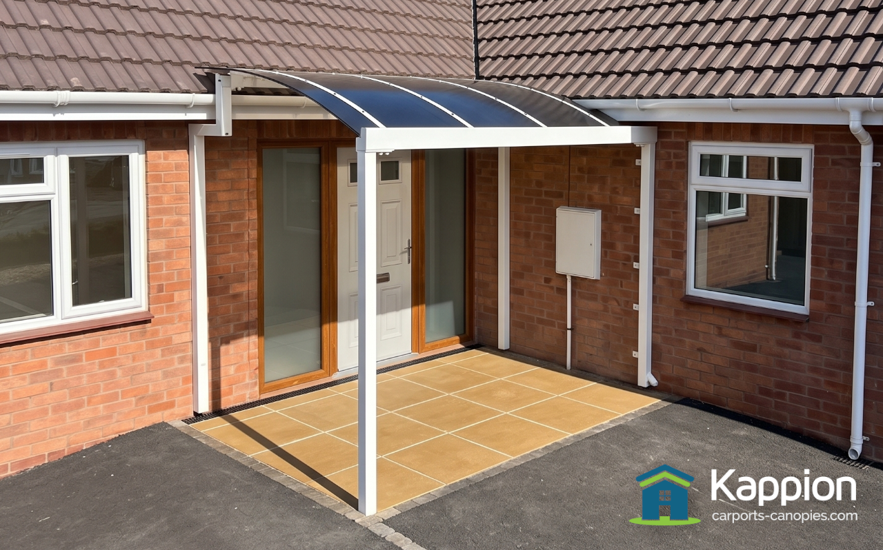 Transforming Accessibility and Style: A Custom Front Porch Canopy in Gloucester